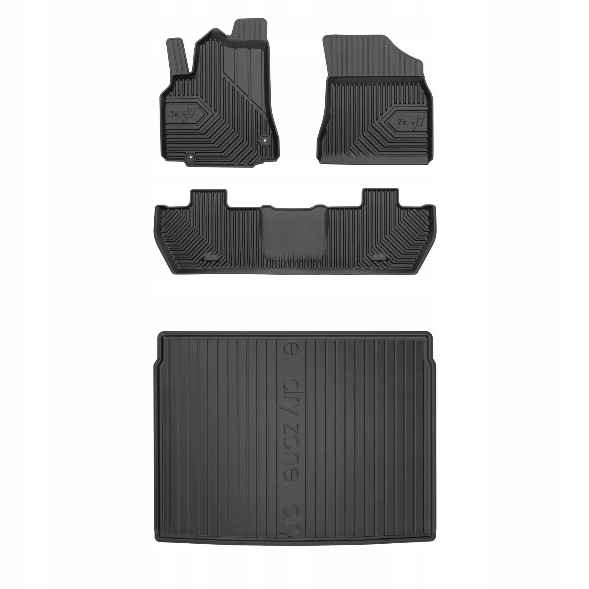 Gumová sada kobercov a rohoží Peugeot Partner II 2008-2018