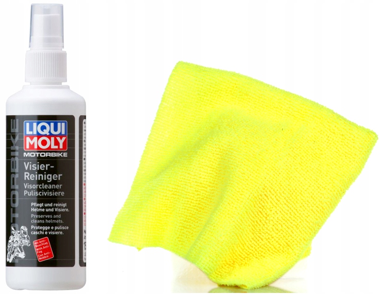 Oczyszczacz Wizjera Liqui Moly Motorbike Visier Reiniger 100 ml Ściereczka