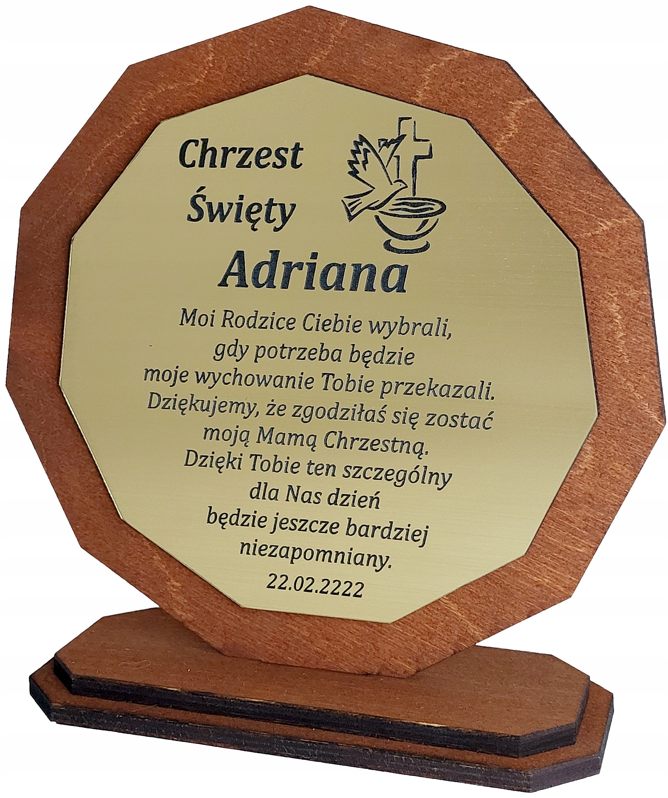 

Podziękowanie Na Chrzest Komunię Dla Chrzestnych