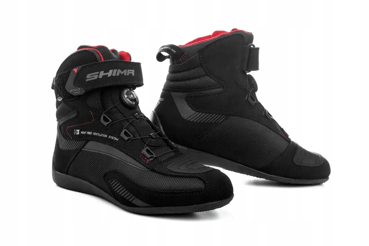 Krátke Motocyklové Topánky Shima Exo Vent Dámske Čierne