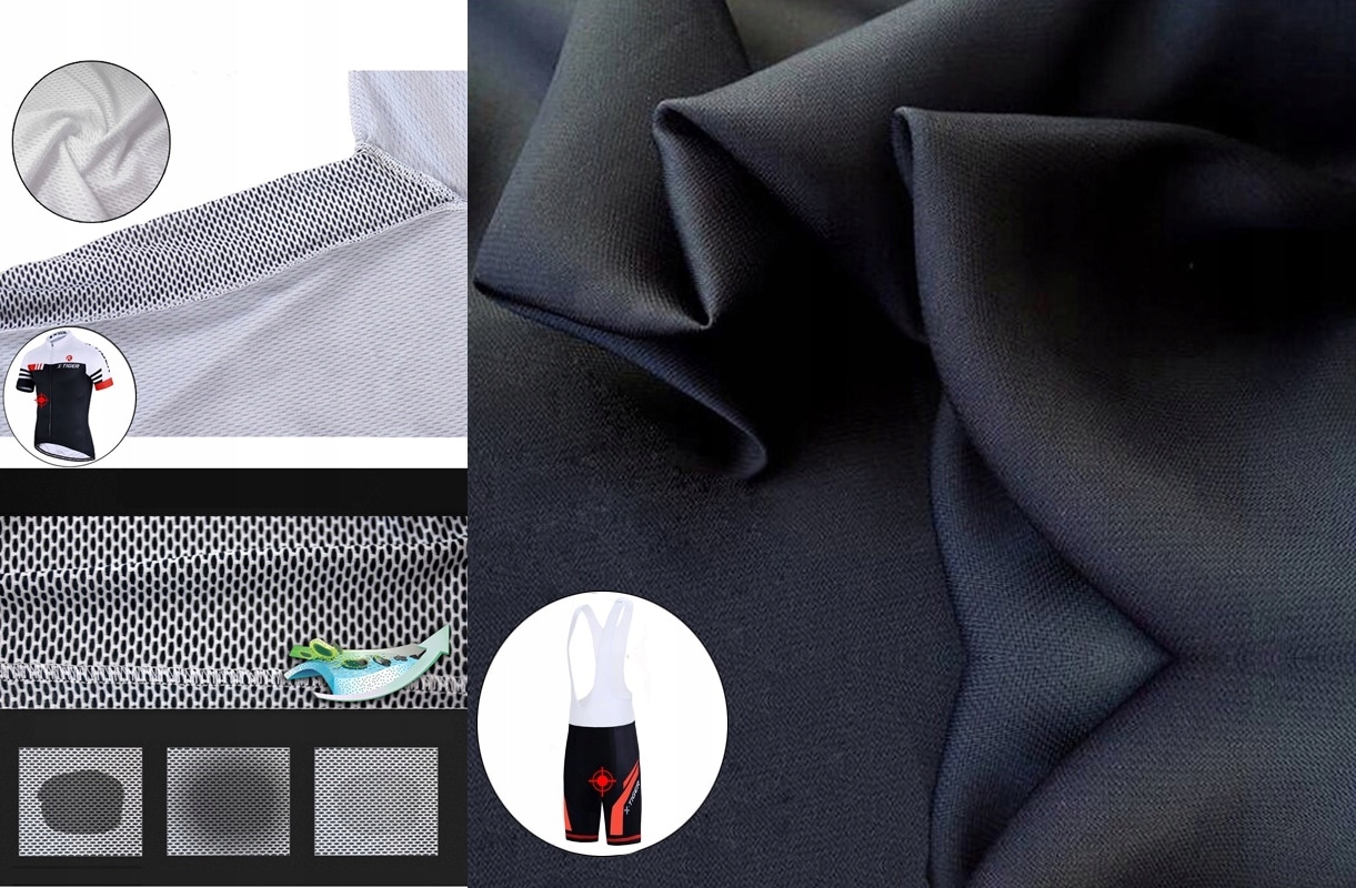 KOSZULKA ROWEROWA SPODENKI Z SZELKAMI WKŁADKA ŻEL Model KOSZULKA ROWEROWA SPODENKI Z SZELKAMI WKŁADKA ŻEL