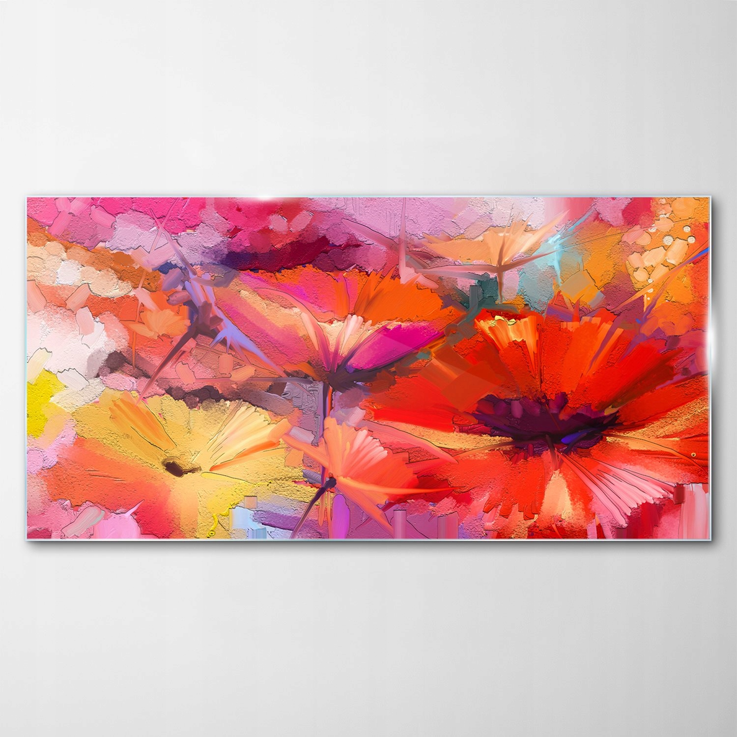 Sklenený obraz Dekor Abstrakcia Jar Kvet 100x50