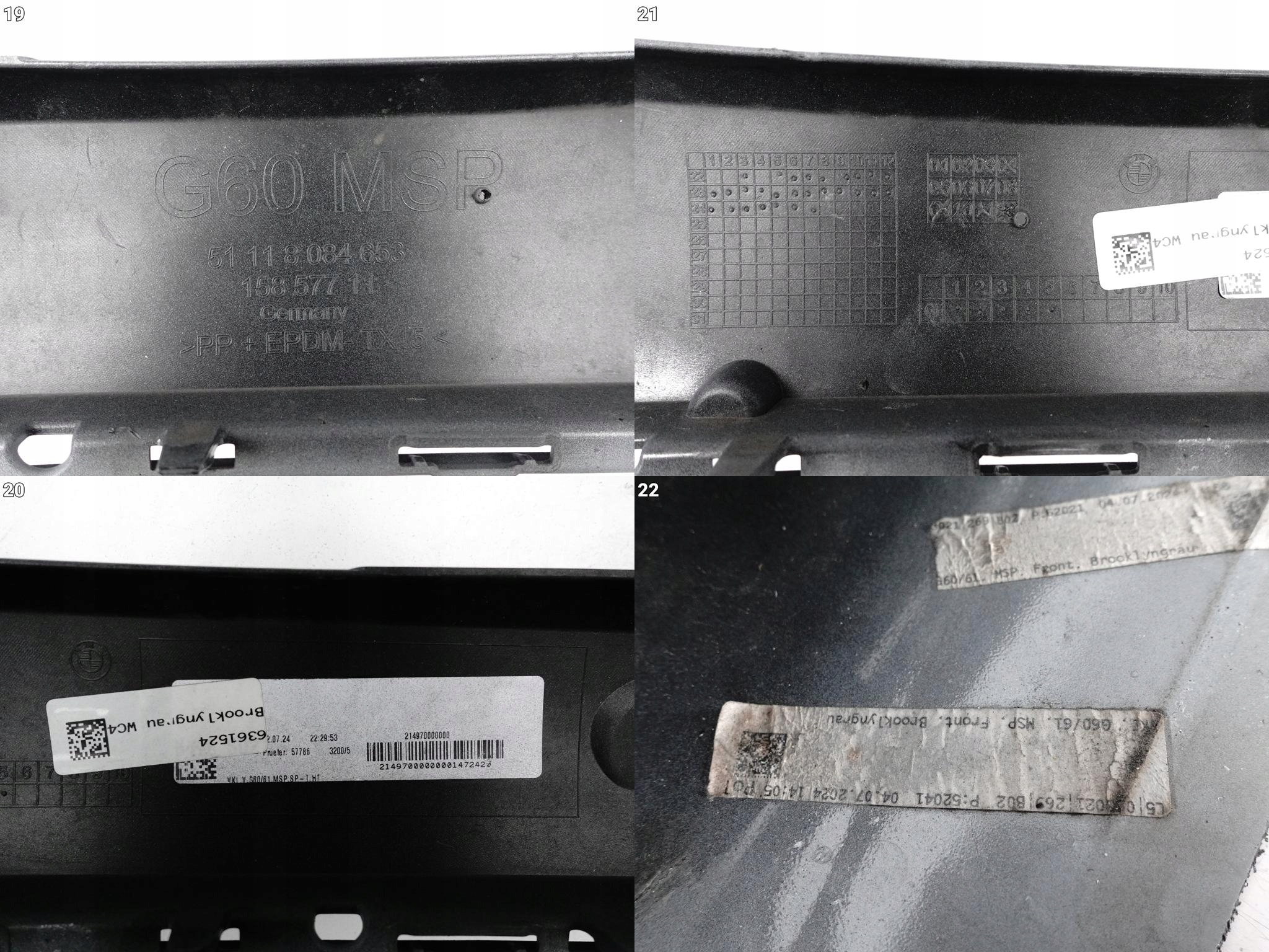 BMW 5 G60 G61 m-packet MSP 23- bumper BUMPER front (PDC)