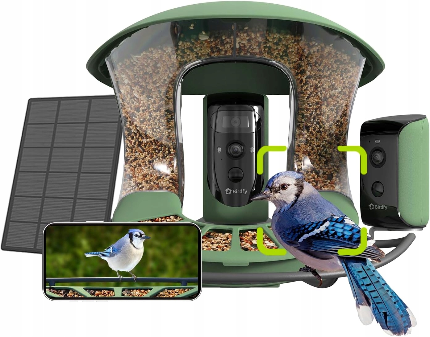Birdfy Feeder 2 Duo Krmítko Ai 2 Kamery 3 Objektivy Solární WiFi