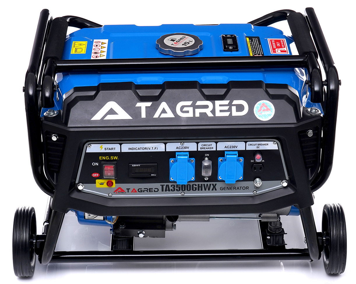 AGREGAT PRĄDOTWÓRCZY PRĄDU TAGRED 5600W AVR NA KÓŁKACH mocny Marka Tagred