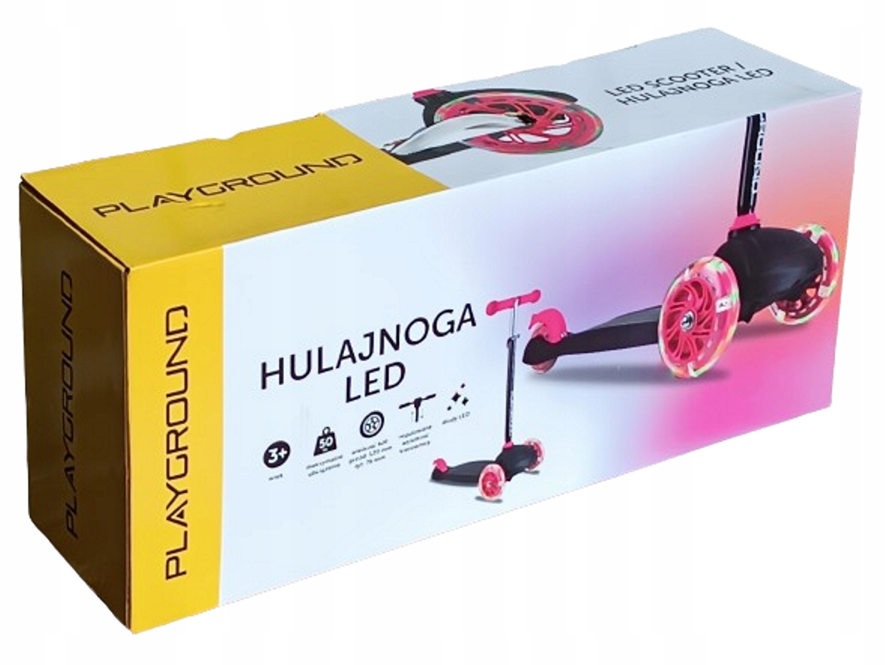 Trójkołowa Hulajnoga Led PlayGround do 50kg