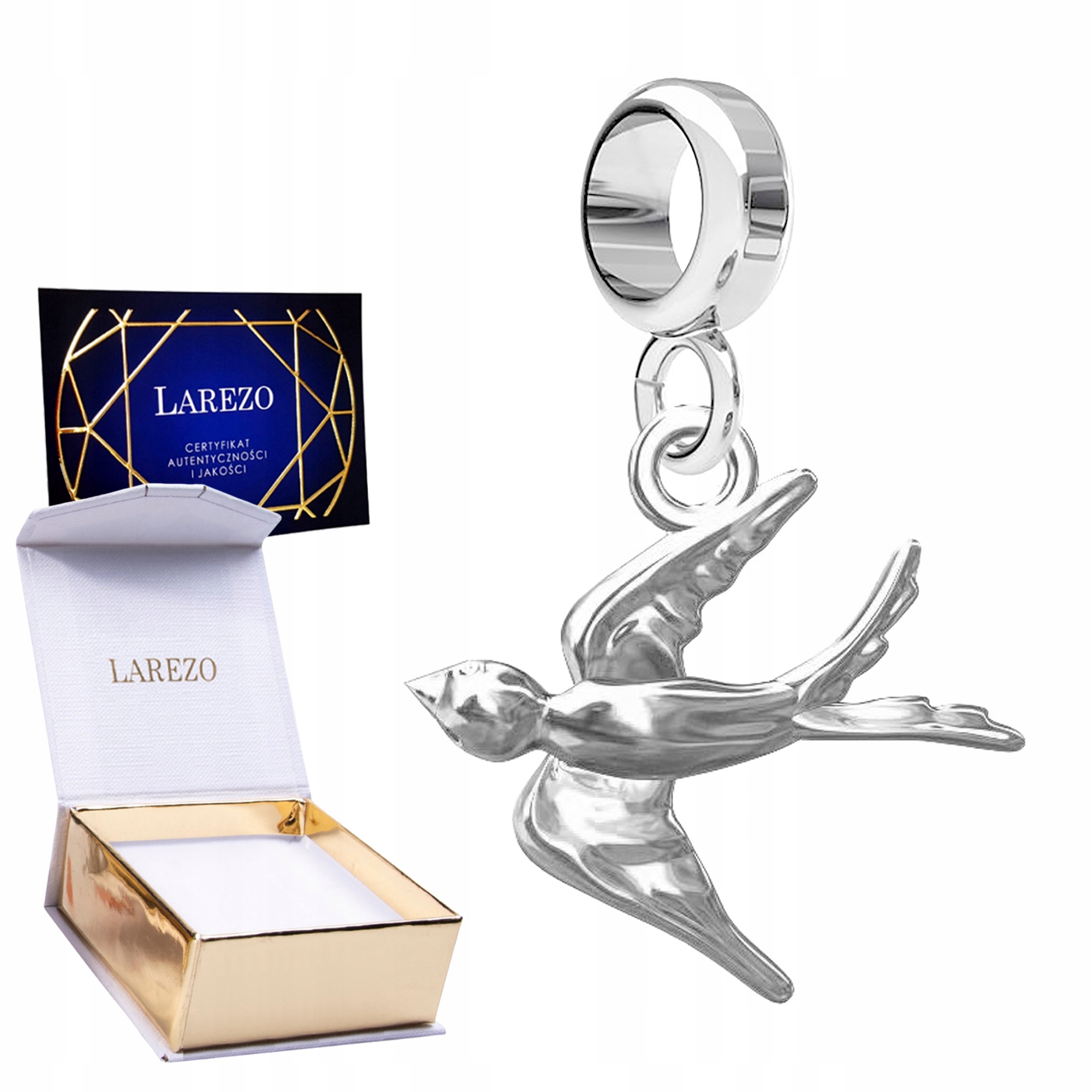 

Charms wiszący Jaskółka Ptak srebro 925