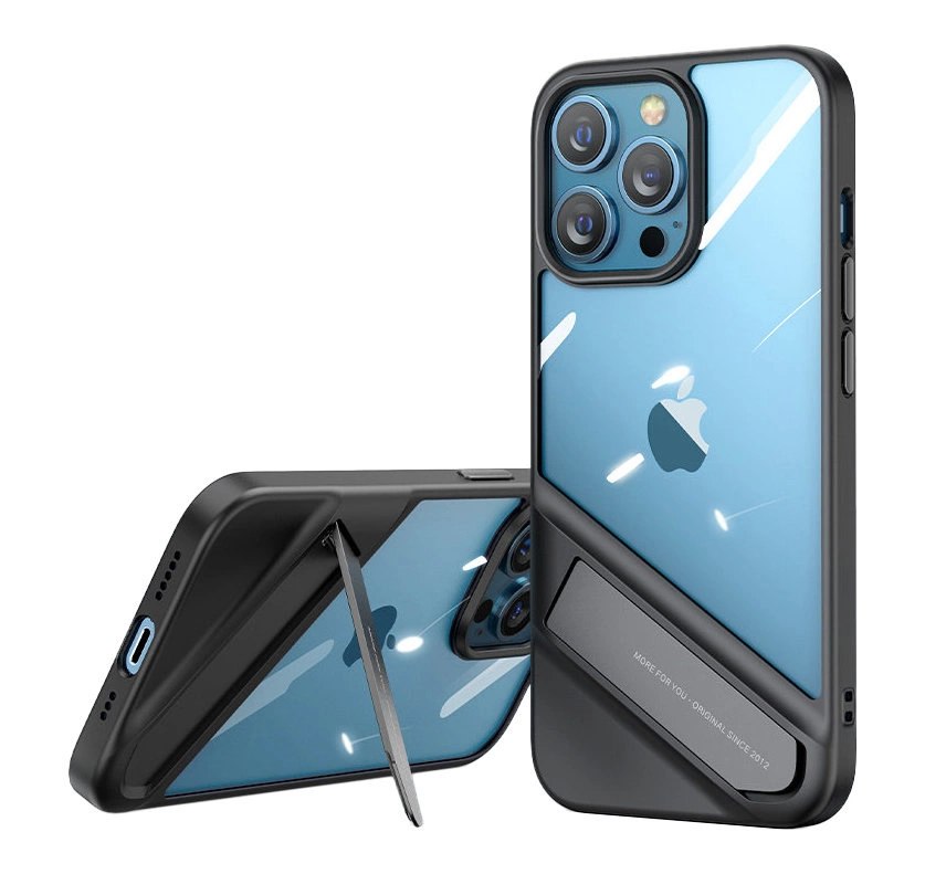 Ugreen Fusion Kickstand Case sztywne etui z żelową ramką i podstawką do iPh