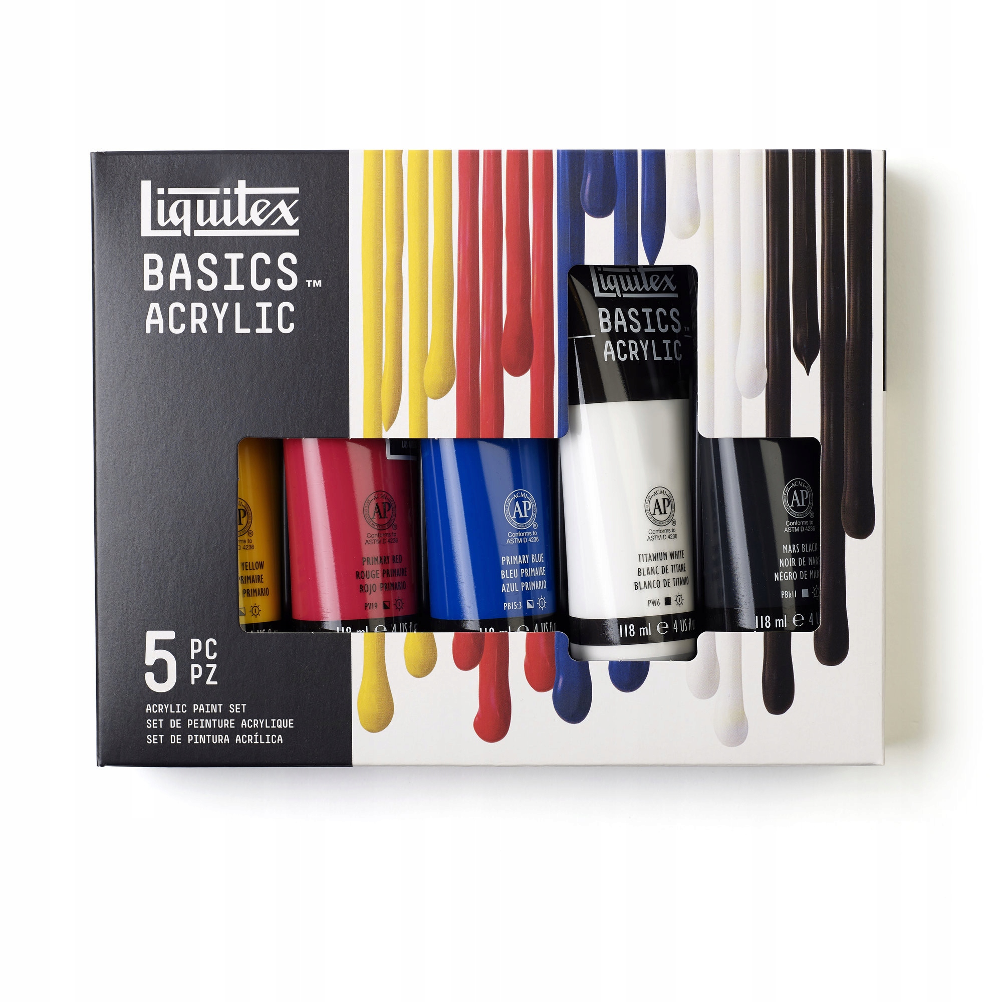 Zestaw farb Basics Acrylic Liquitex 5 x 118 ml