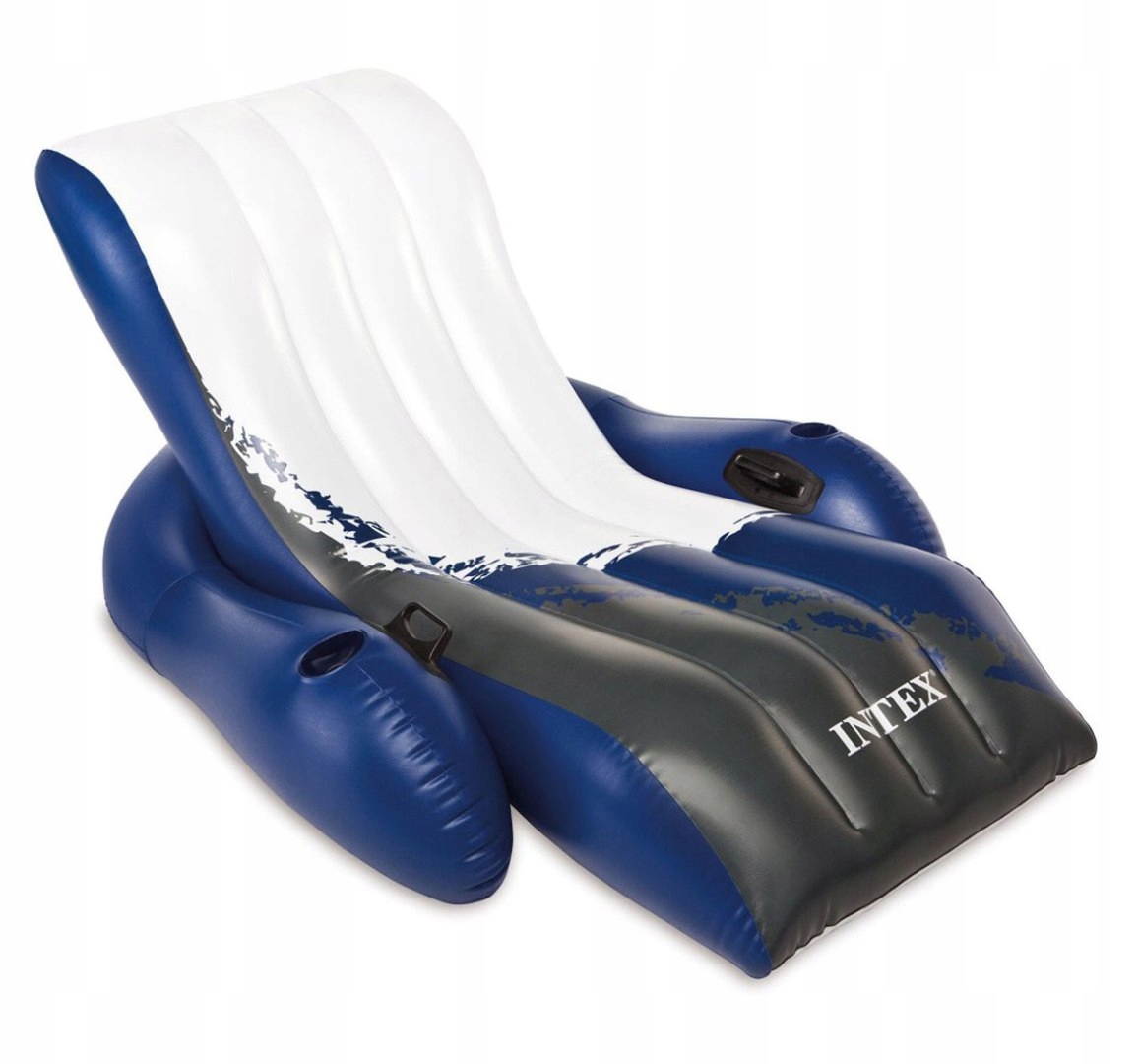 Dmuchany Fotel Plażowy 2w1 Intex 58868 180x135cm – Idealny Na Wodę i Plażę