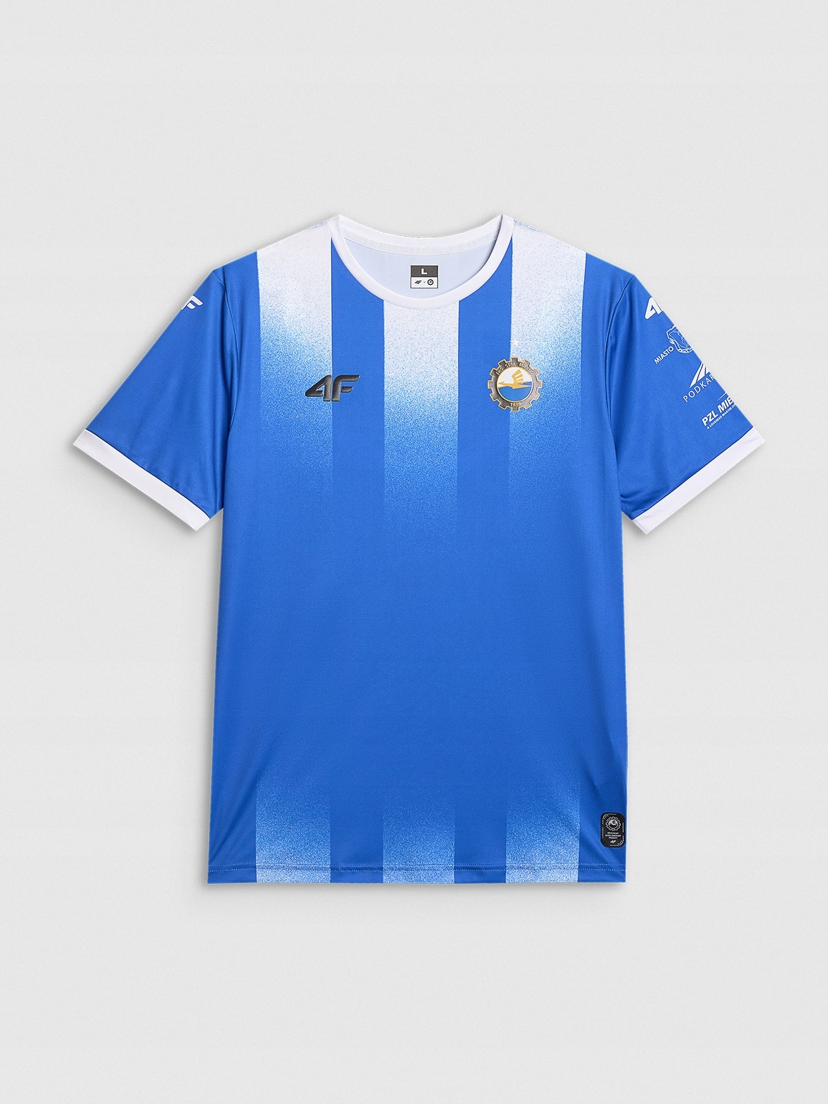 Tričko 4F Bavlněné tričko Pohodlné pánské Modré 3XL