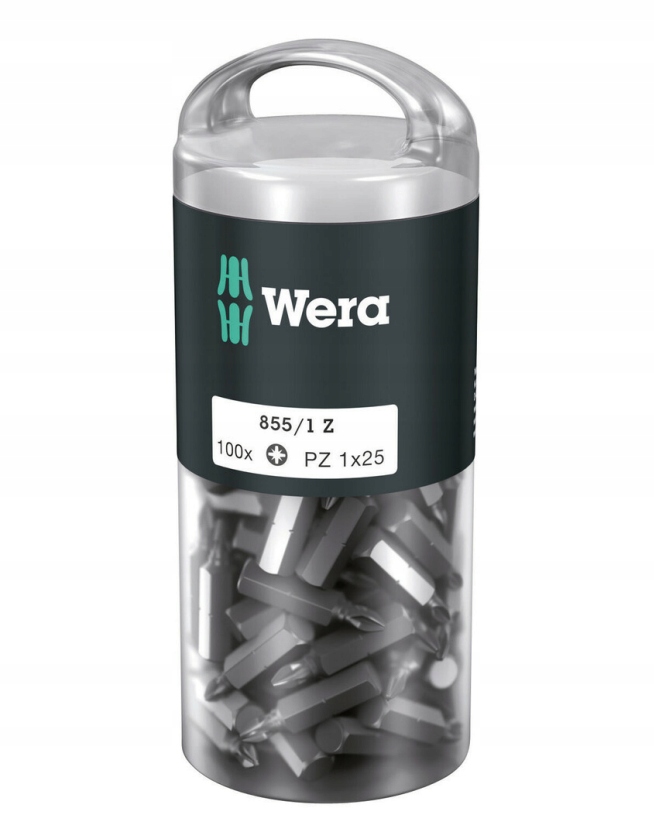 Bit, Křížový Hrot PZ2 X 25 MM, 100 Kusů 855/1 Z 05072444001 Wera