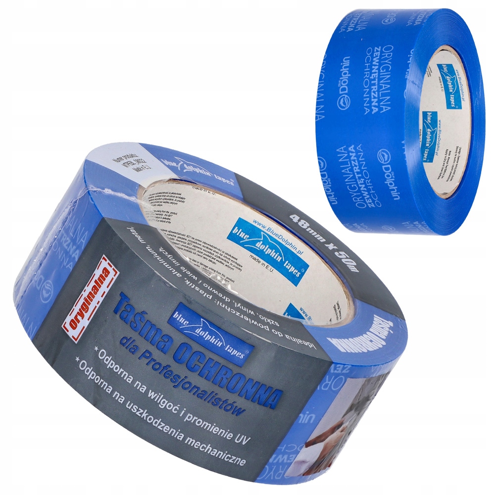 

Taśma Ochronna Zewnętrzna 48mm x 50m Blue Dolphin