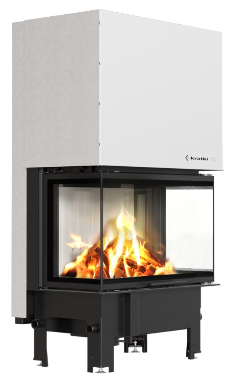 Kominek Wkład Kratki Regnor 800/400 8kW Gilotyna Lewy Prawy 3 Szyby Eko