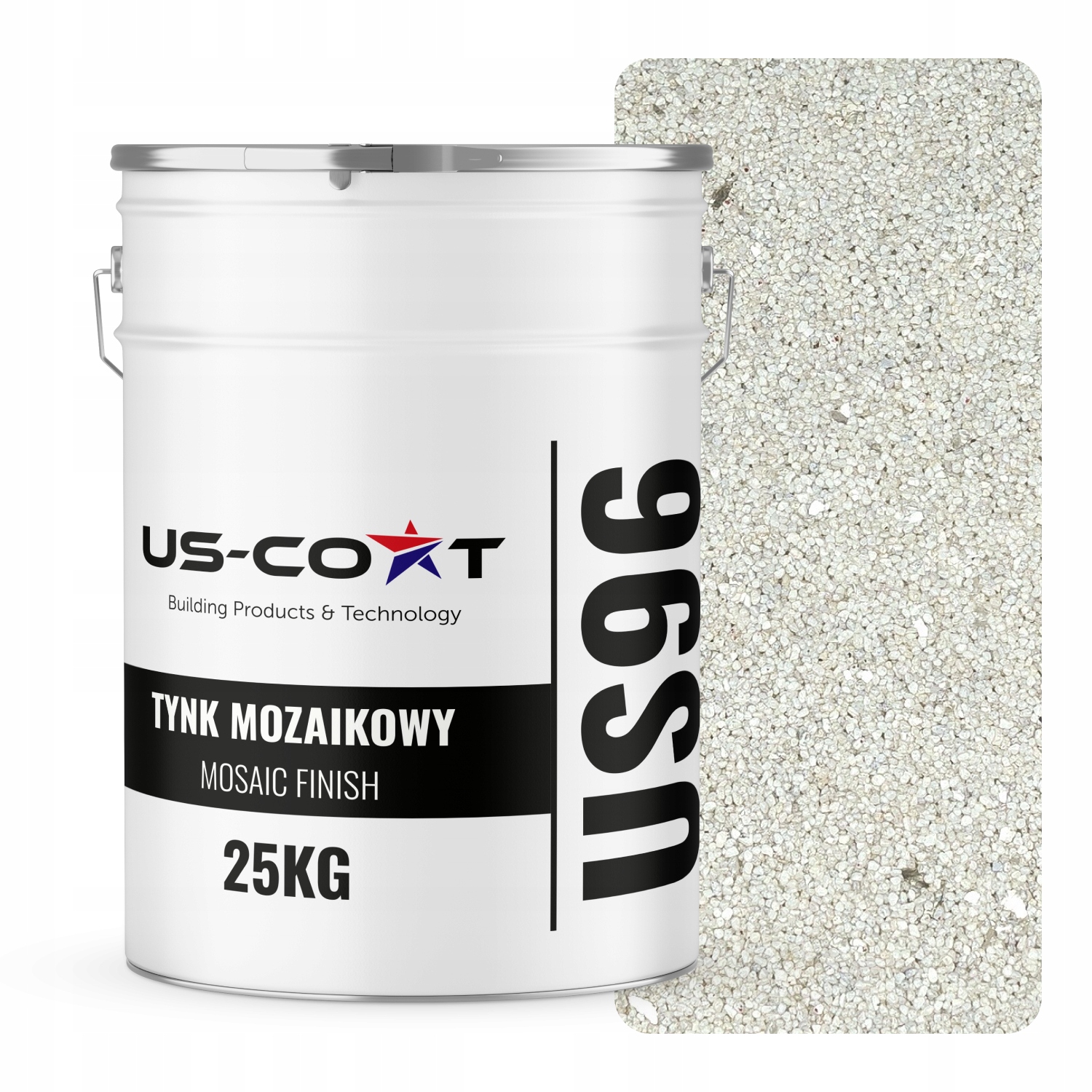 Mozaiková Omítka Mozaika 25 Kg Bílá Se Stříbrnou Slídou M07 Pryskyřičná Fasáda