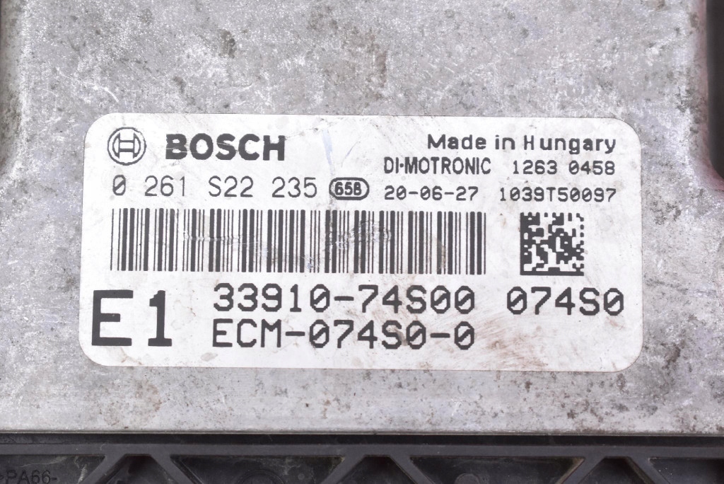control unit computer of the engine 33910-74S00 SUZUKI VITARA 3 III 1.4 B-JET HYBRID