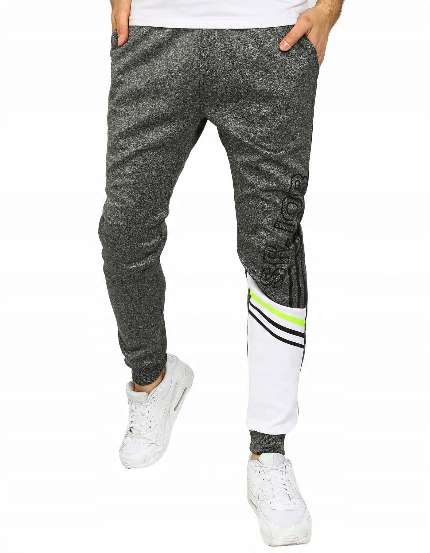 

Spodnie Męskie Dresowe Joggery ux2527-XL