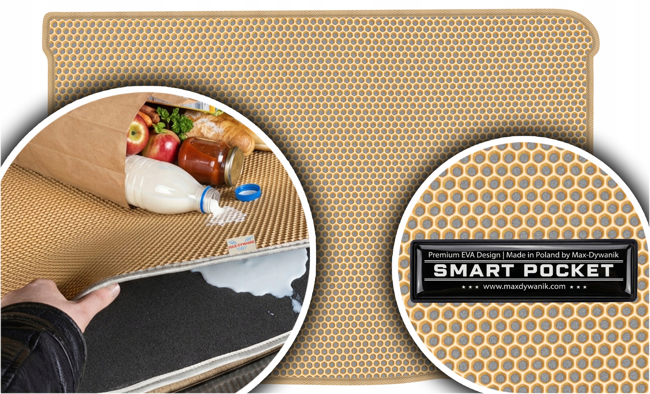 Fiat Punto II Hb 3D 1999-2011 Vložka do batožinového priestoru Eva Smart Pocket Béžová