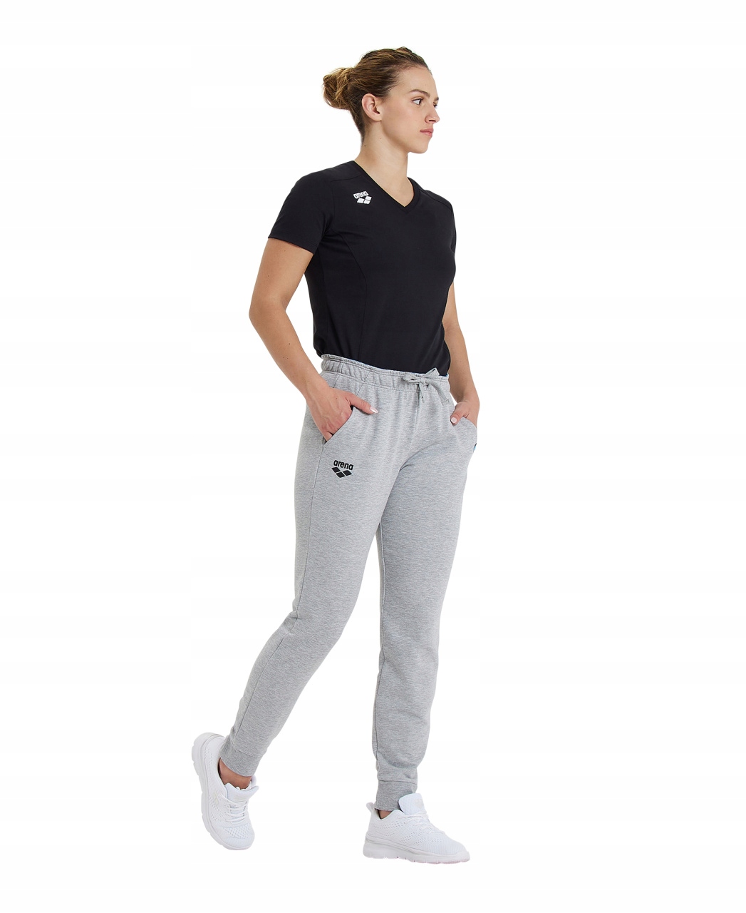 Dámské bavlněné tepláky Arena Women's Pant Solid Grey vel. L