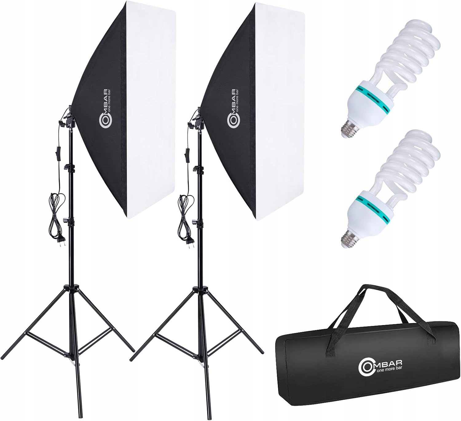 Stativ Tripod Led Fotografické Osvětlení Sada 2KS Softbox Pouzdro