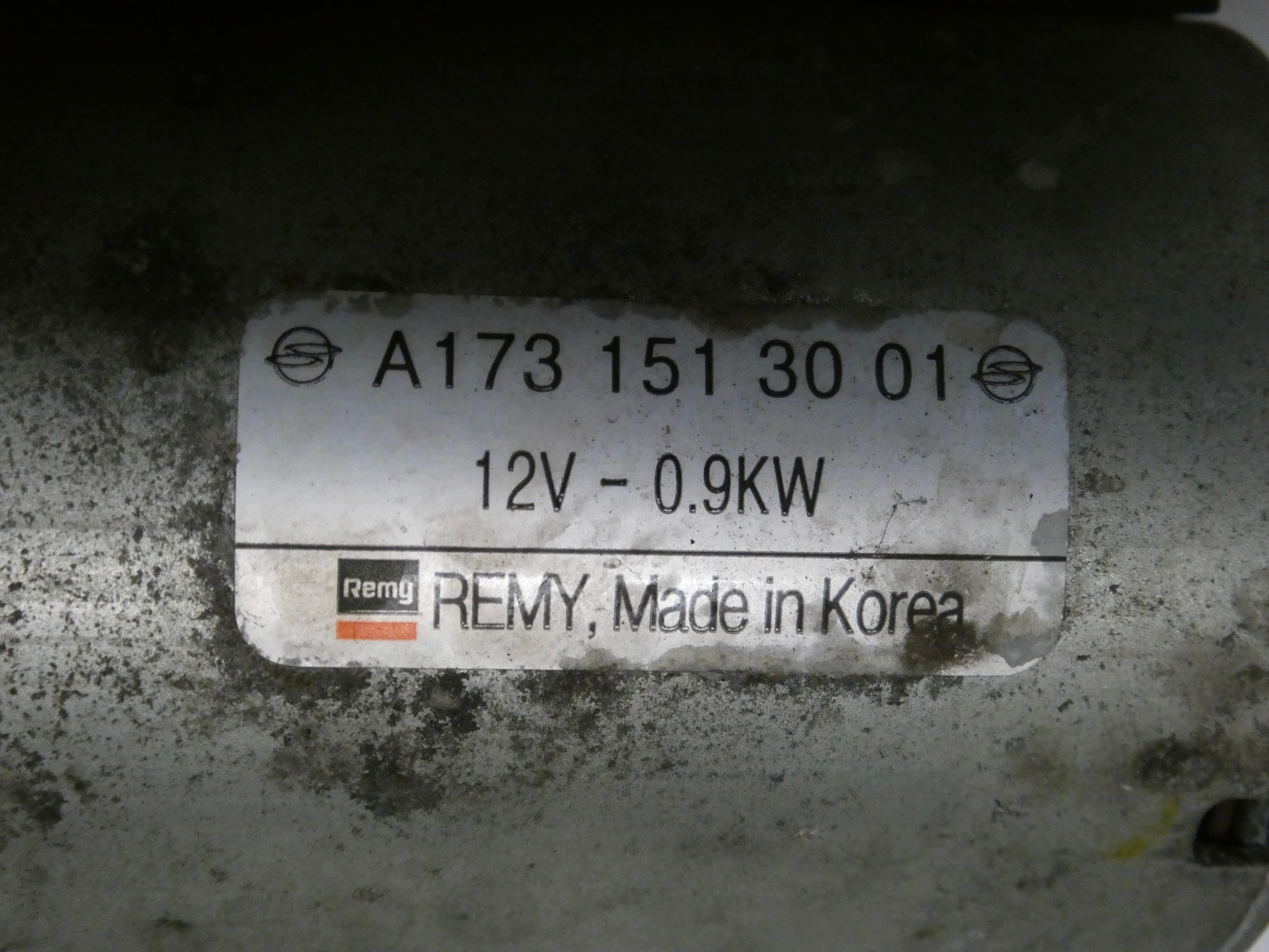anlasser starter SSANGYONG TIVOLI 1.6i e-XGI G16DF G16D