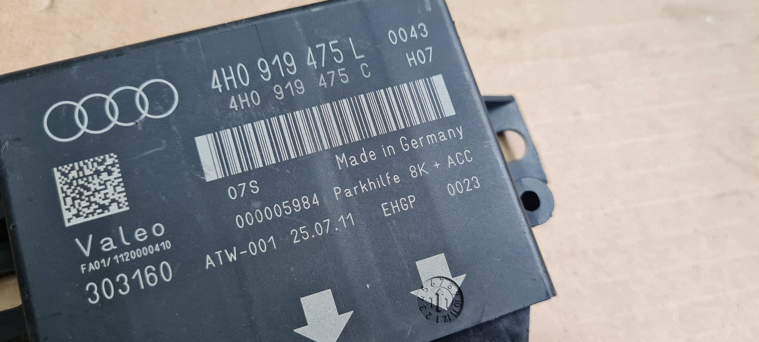 A7 4G modulo Centralina PDC parcheggio 4H0919475L A6 C7 4G