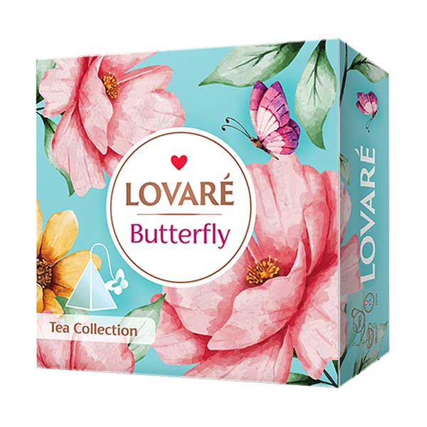 Levně Lovaré Butterfly Tea coll. 90g (45 pyramid, kolekce čajů)