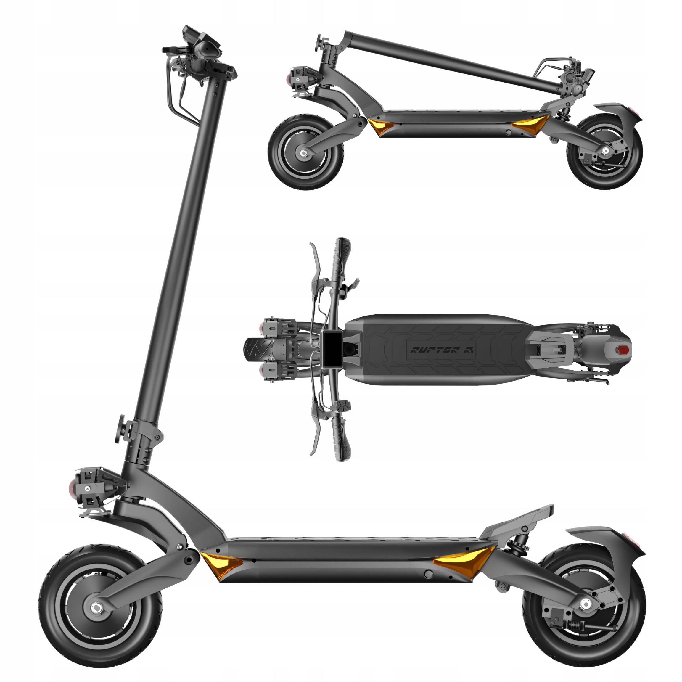 Hexa Black – skládací elektrické vozidlo 48 V, 75 km, 55 km/h, 20 Ah