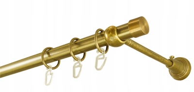 Karnisz metalowy BASIC fi 19 pojedynczy 250 cm