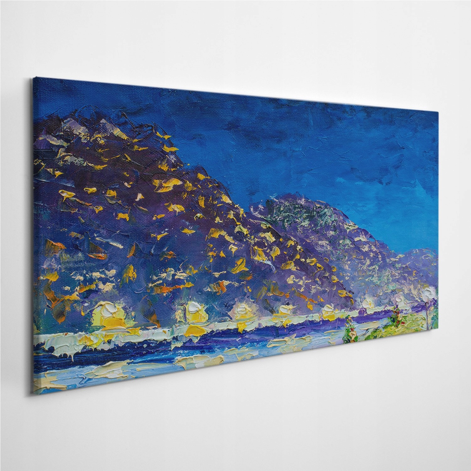 

Fotoobraz z zdjęciem Noc Wioska Góry Zatoka 120x60