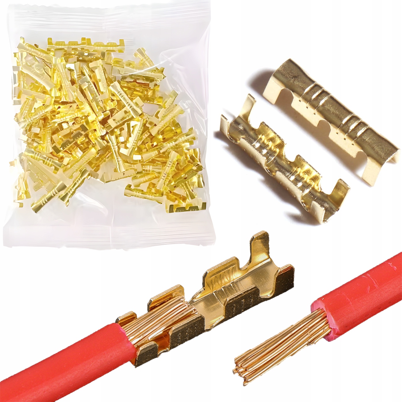 Konektory Łączniki Złączki Do Przewodów Kabli 0.3-1.5mm2 Zestaw 100szt.