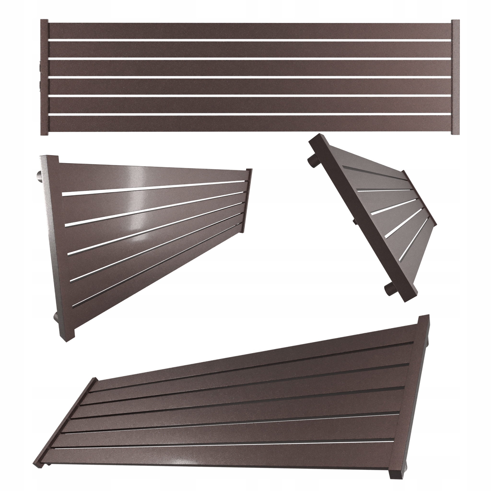 Dekorativní radiátor Lotus úroveň 30x120 Bordo