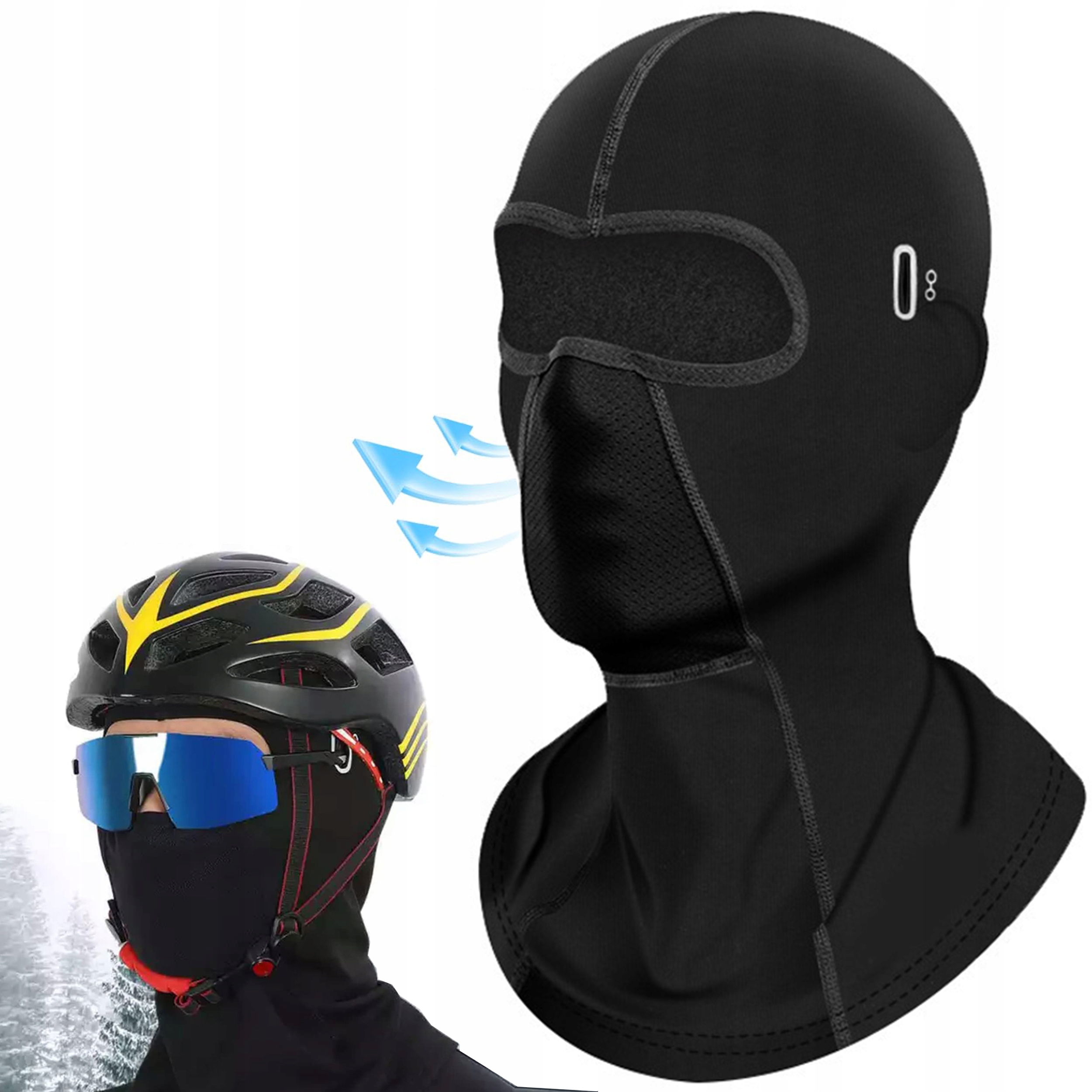 Kominiarka Termoaktywna Motocyklowa Rowerowa Narciarstwo Ocieplana Pod Kask