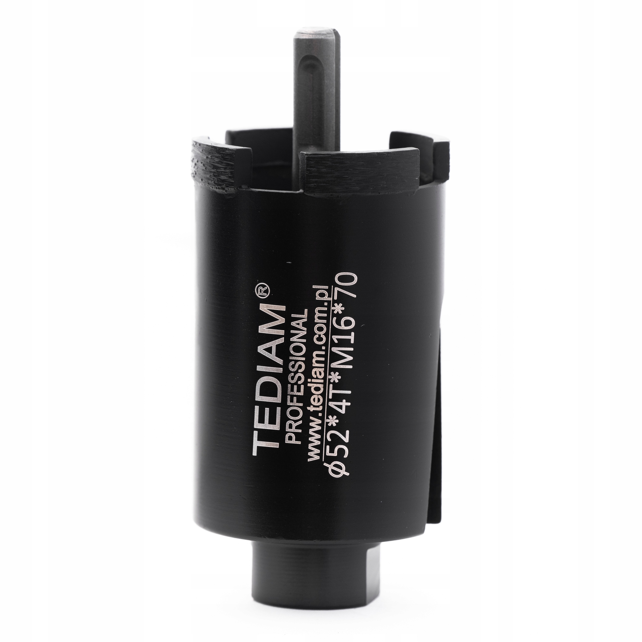 Tediam korunkový vrták 4 segmentová M16/SDS+ 52 mm