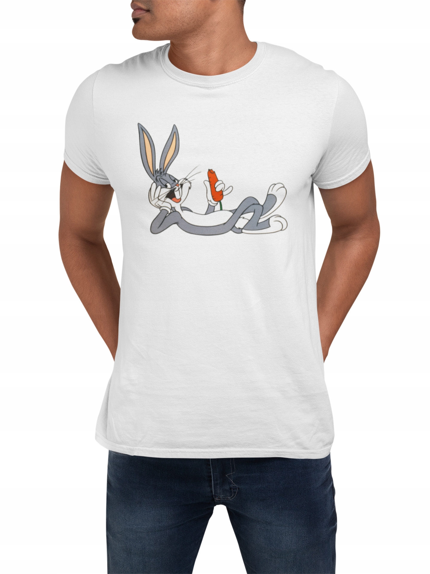 

Koszulka męska-królik buggs-looney tunes-bajka-L