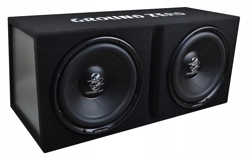 Skrzynia basowa Ground Zero Gzib 2.30BR 2x subwoofer 30 cm, moc 700W Rms