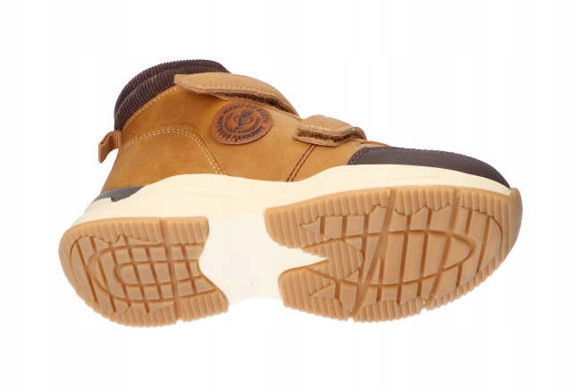 AMERICAN CLUB XD71 OCIEPLANE TRZEWIKI BUTY ZIMOWE DZIECIĘCE NA RZEPY CA 33 Kolor żółty