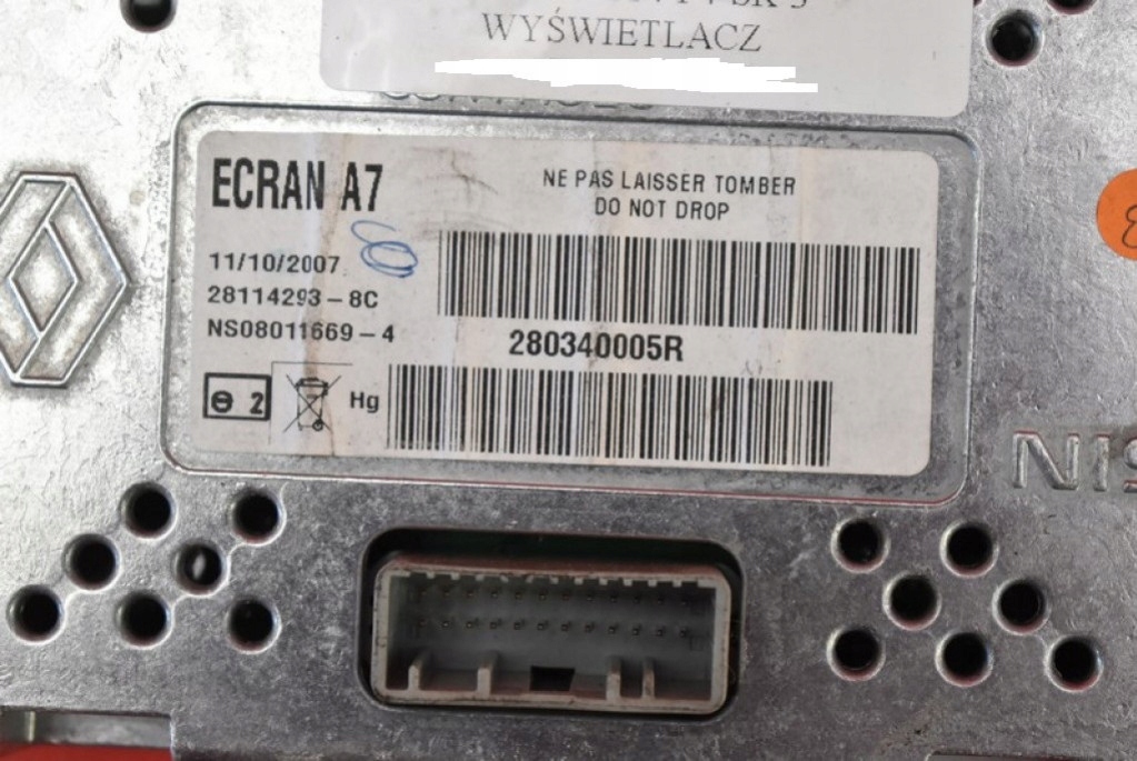 display navigation devices 280340005R RENAULT LAGUNA 3 III 07-15