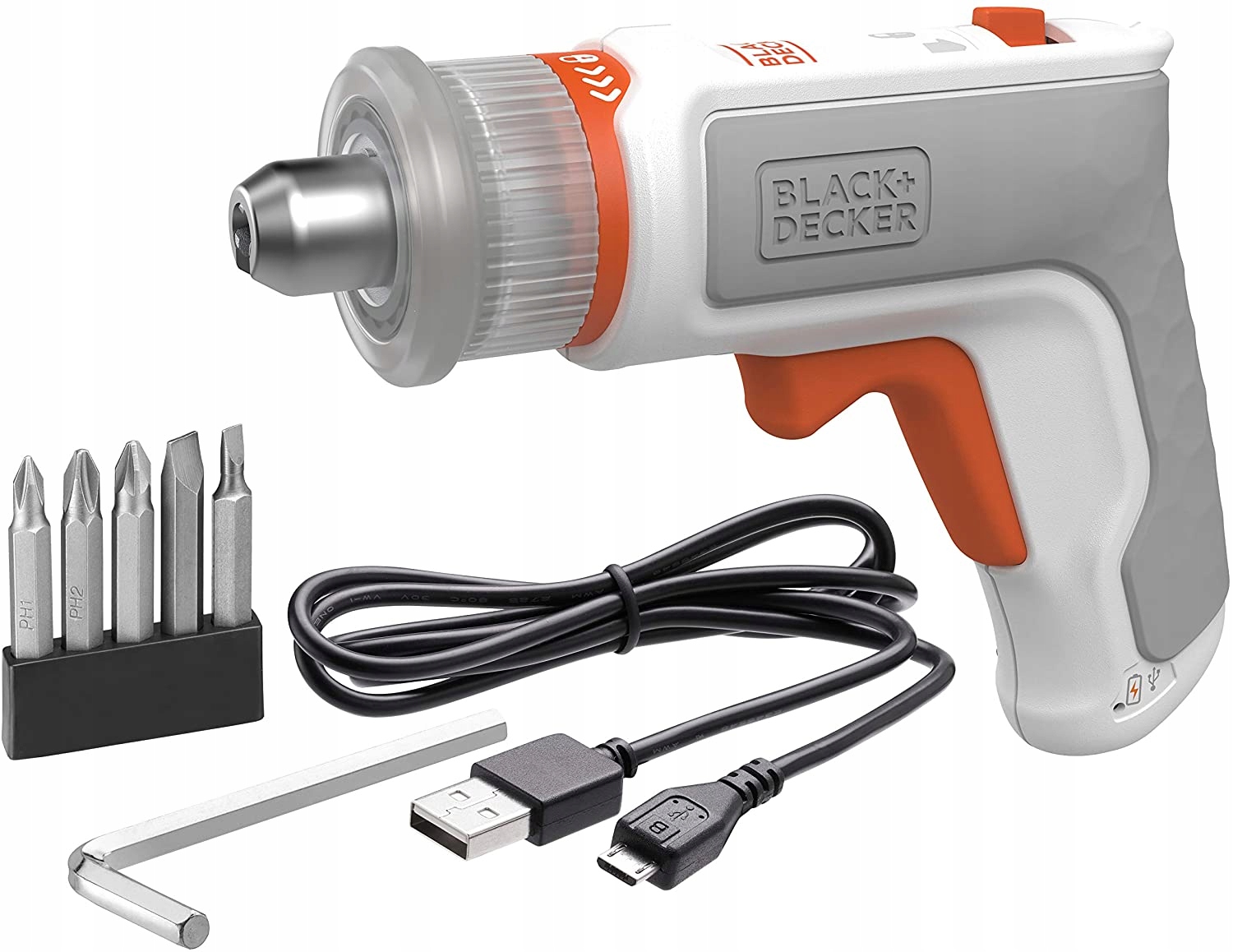 Black&Decker Aku akumulátorový šroubovák Hex Driver 3.6V Usb
