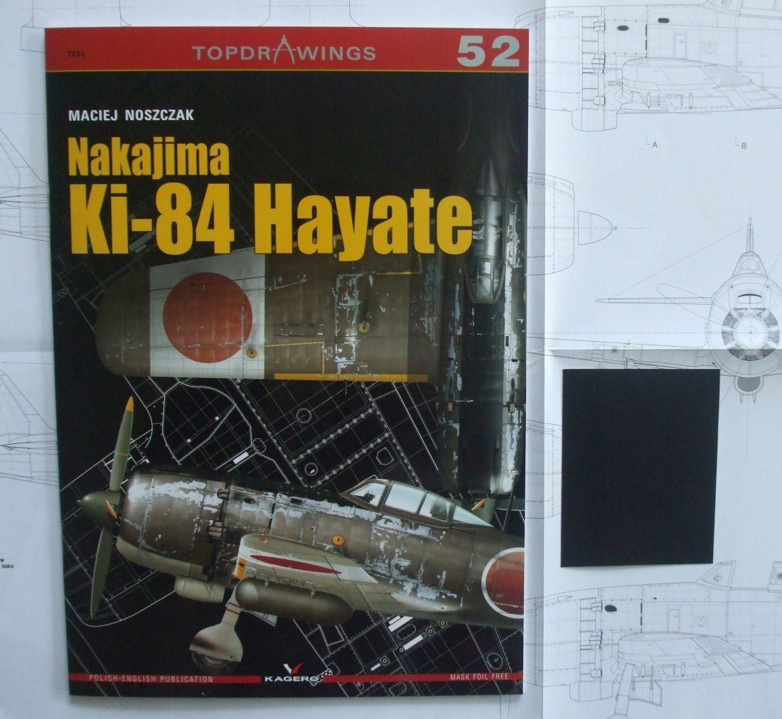 Nakajima Ki-84 Hayate Kagero Topdrawings +maska