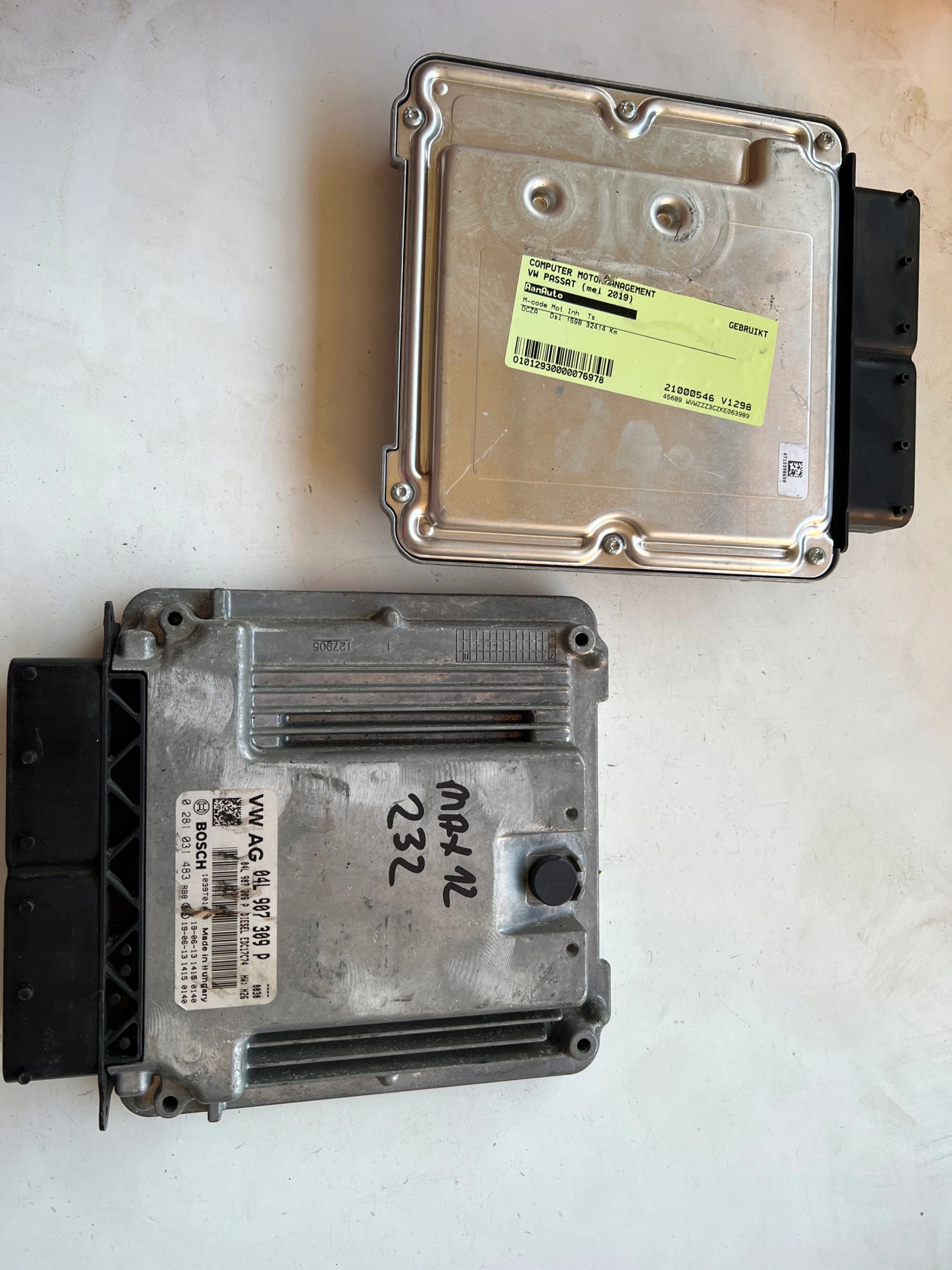 VW PASSAT DCZA 1.6 TDI 04L907309P 0281031483 EDC17C74 computer Originale