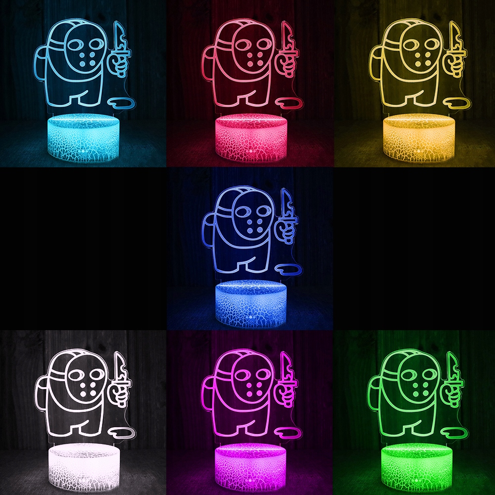 

Among Us 3D lampka nocna Led #2