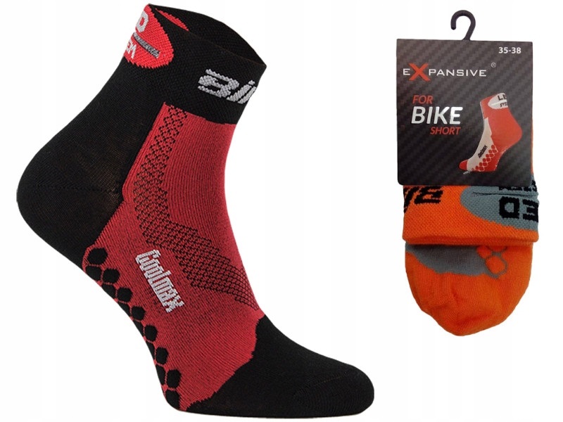 

Skarpety Rowerowe Short 85% Coolmax +odblask 39-42