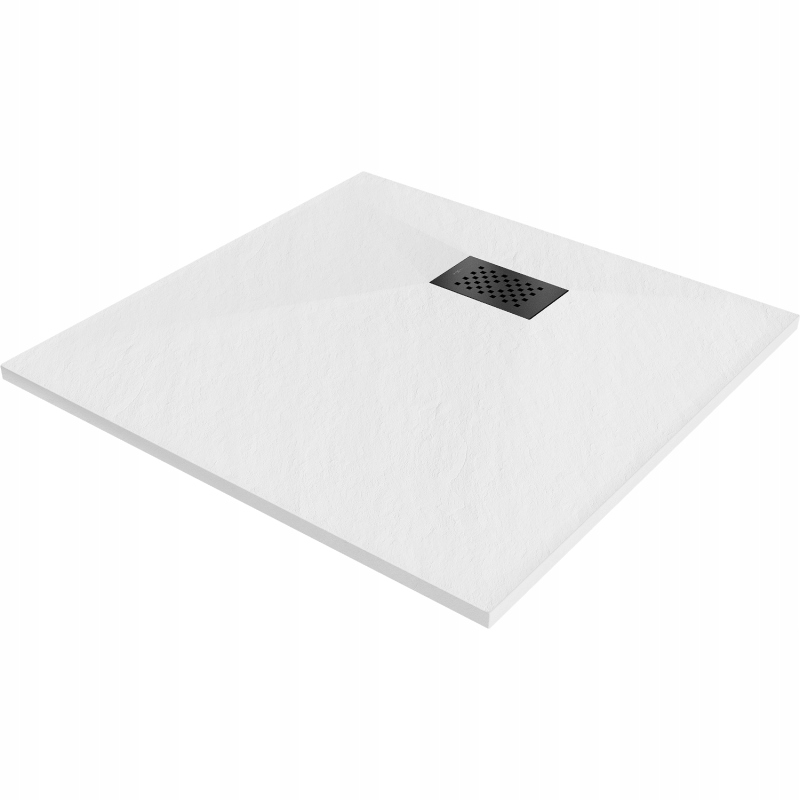 Mexen Hugo čtvercová sprchová vanička Smc 80 x 80 cm, bílá, kryt černý 42