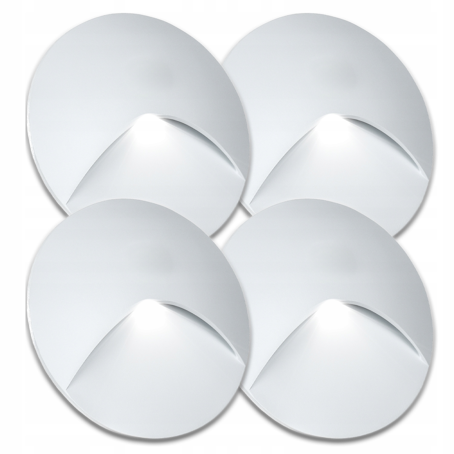 4x Aluminiové Svítidlo Schodišťového Osvětlovacího Senzoru Soumraku