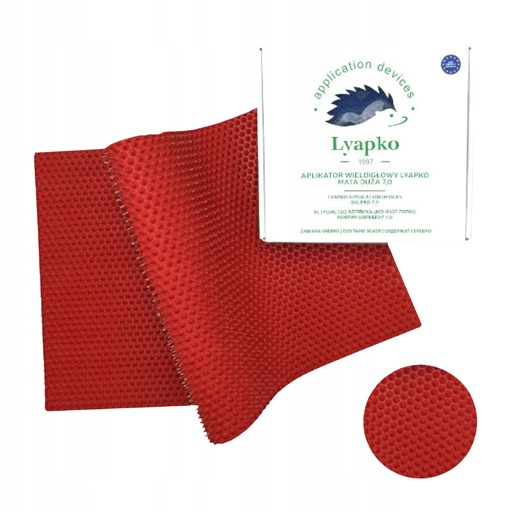 Lyapko Mata Duża Do Masażu Z Igłami 7,0MM Czerwona