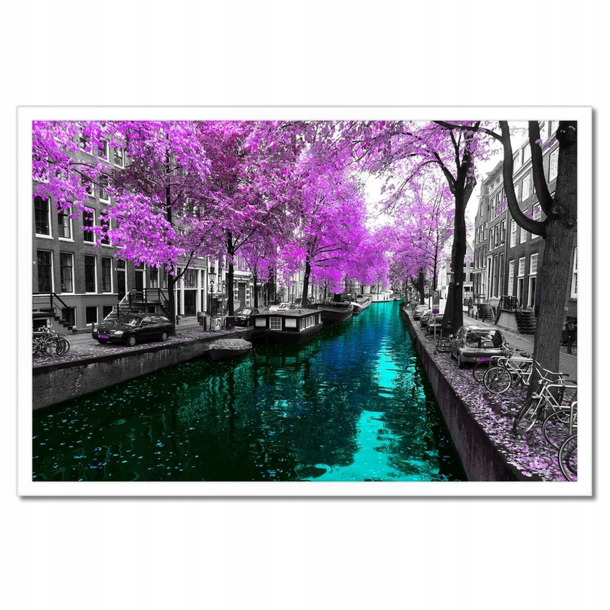 Plakáty v rámu 60x40 Řeka v Amsterdamu