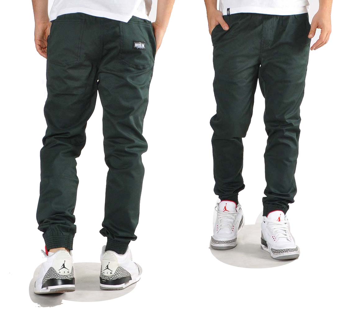 Spodnie M Bossline Cut Jogger Zielone joggery