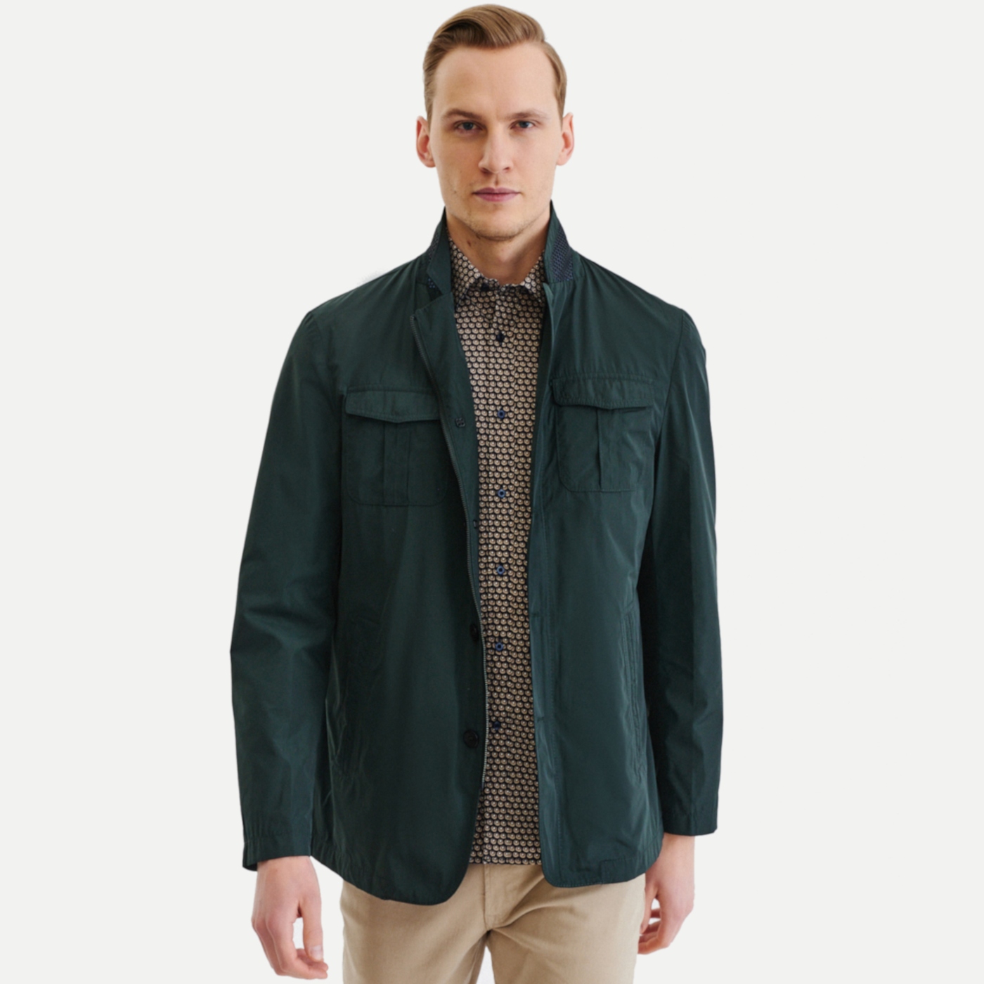 Pánská zelená podzimní bunda Pako Lorente 52