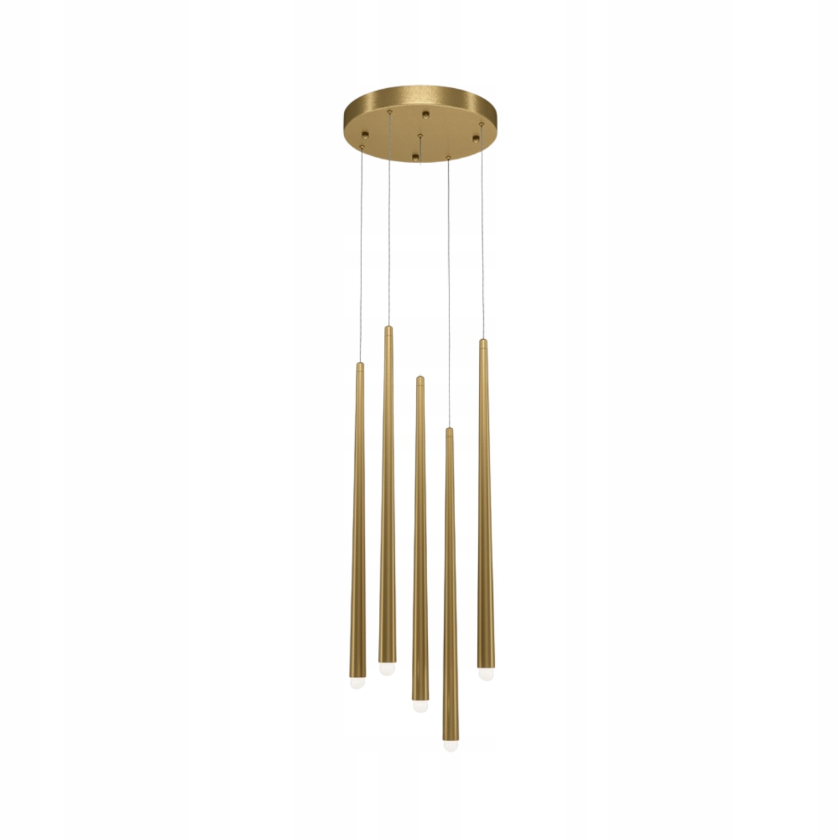 Závěsná lampa Maytoni Cascade Led 31W, mosazná, 5 světelných bodů